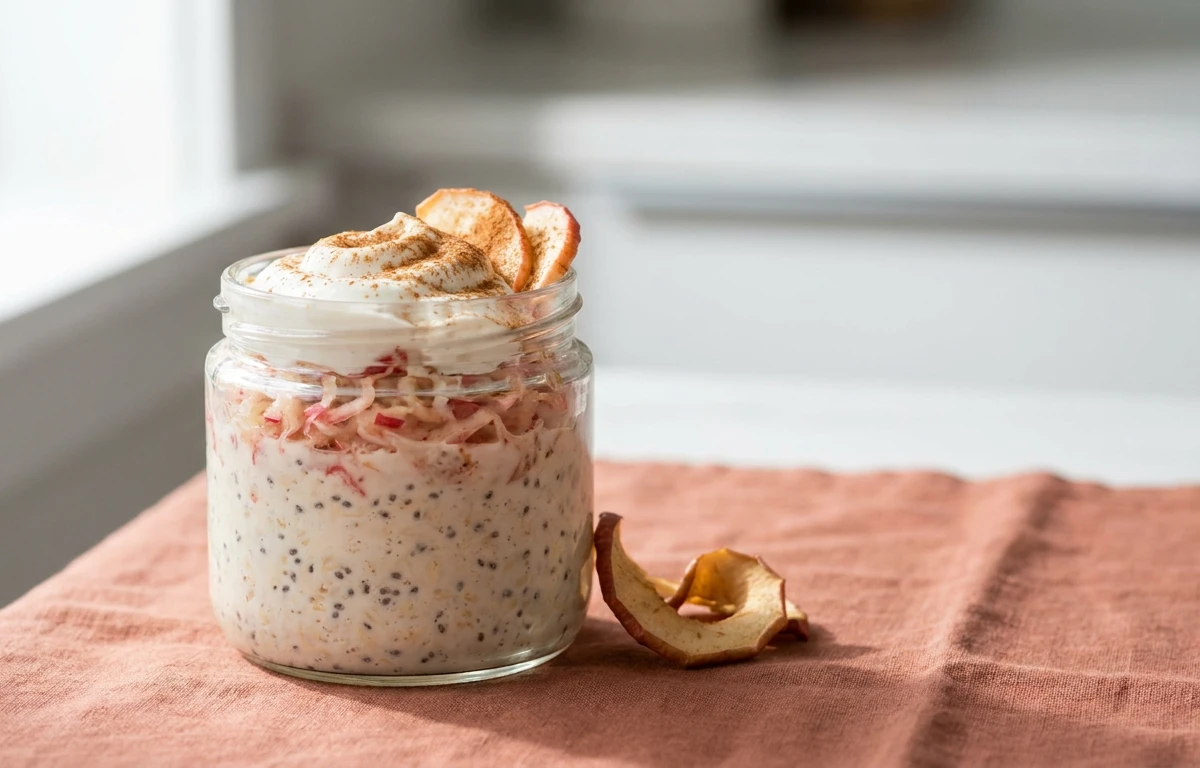 Grated Apple Overnight Oats