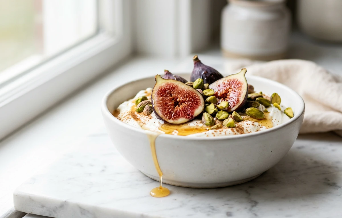 Greek Yogurt with Fig & Pistachios