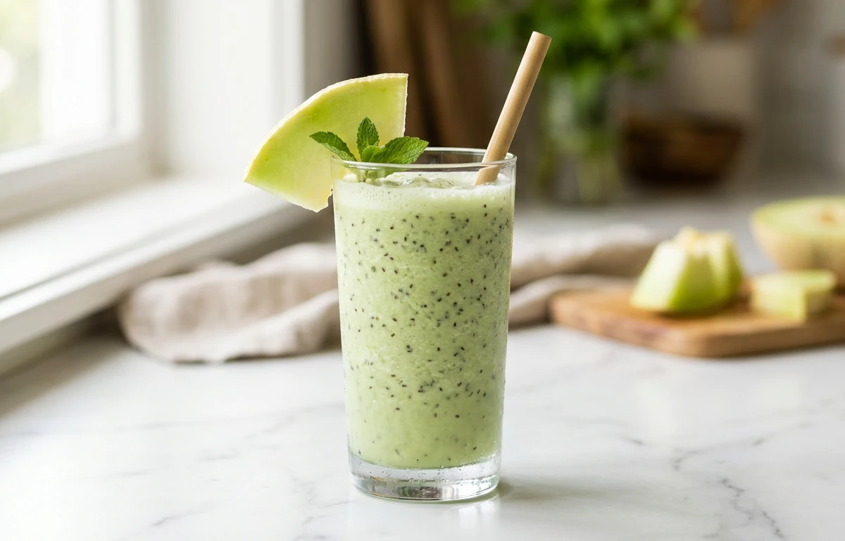 Green Honeydew Protein Smoothie