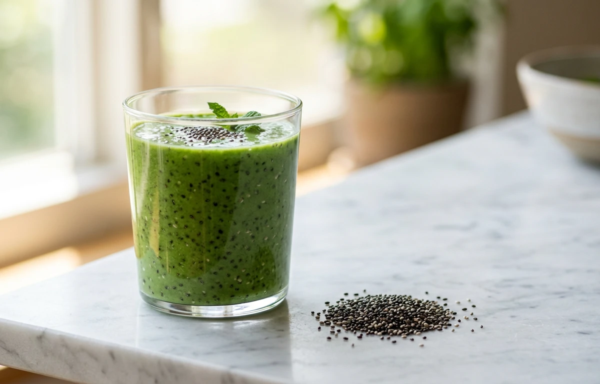 Green Power Smoothie with Chia