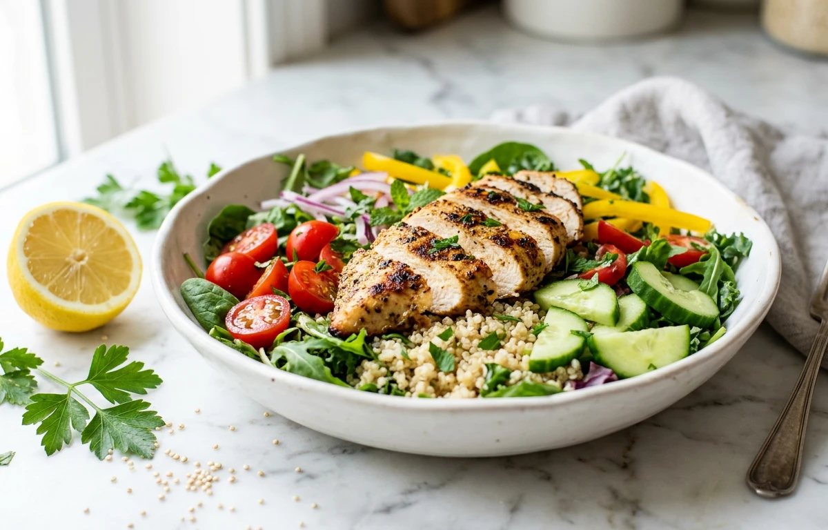 Grilled Chicken & Quinoa Power Salad