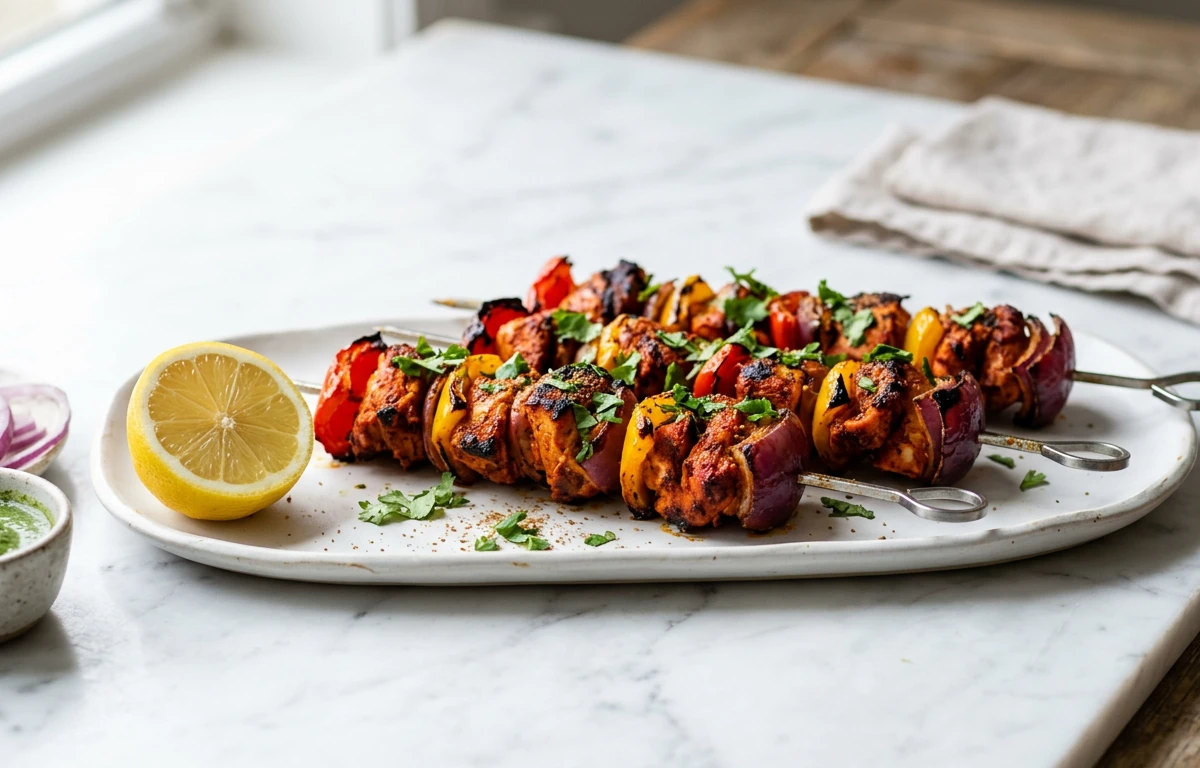 Grilled Chicken Tikka Skewers