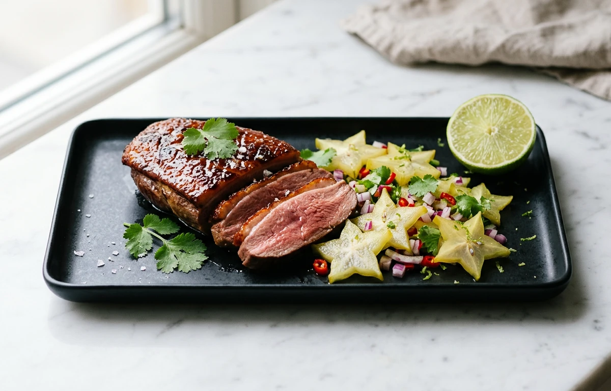 Grilled Chicken with Starfruit Salsa
