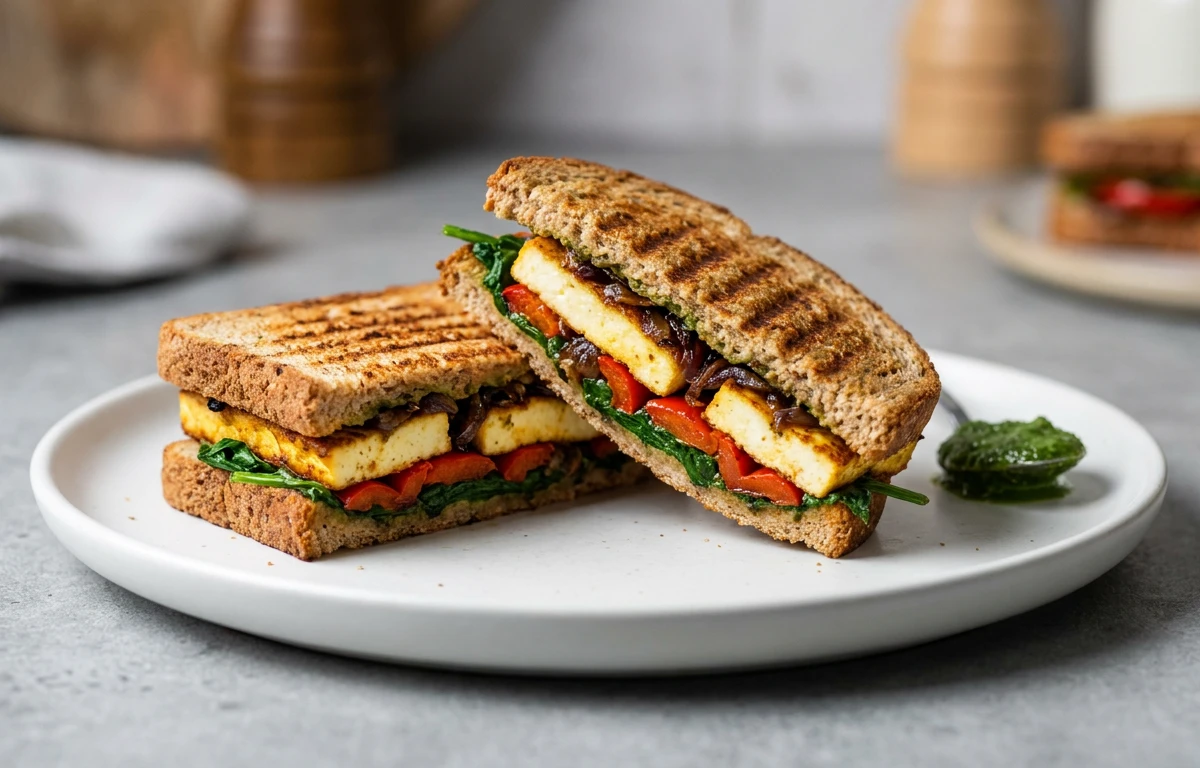 Grilled Paneer-Veg Sandwich