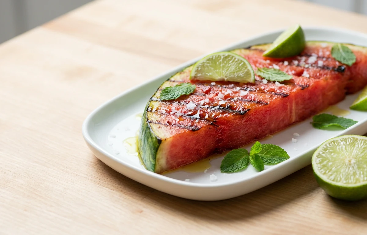 Grilled Watermelon with Lime