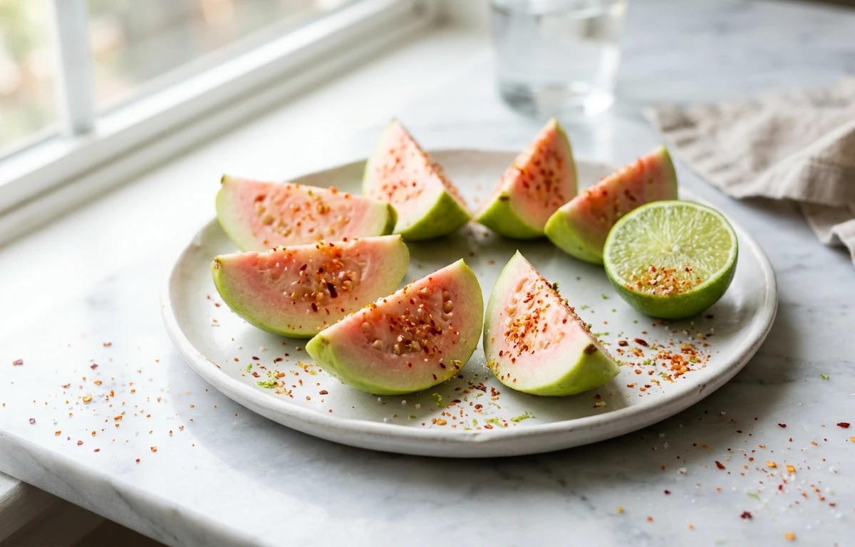 Guava Wedges with Chili-Lime Salt