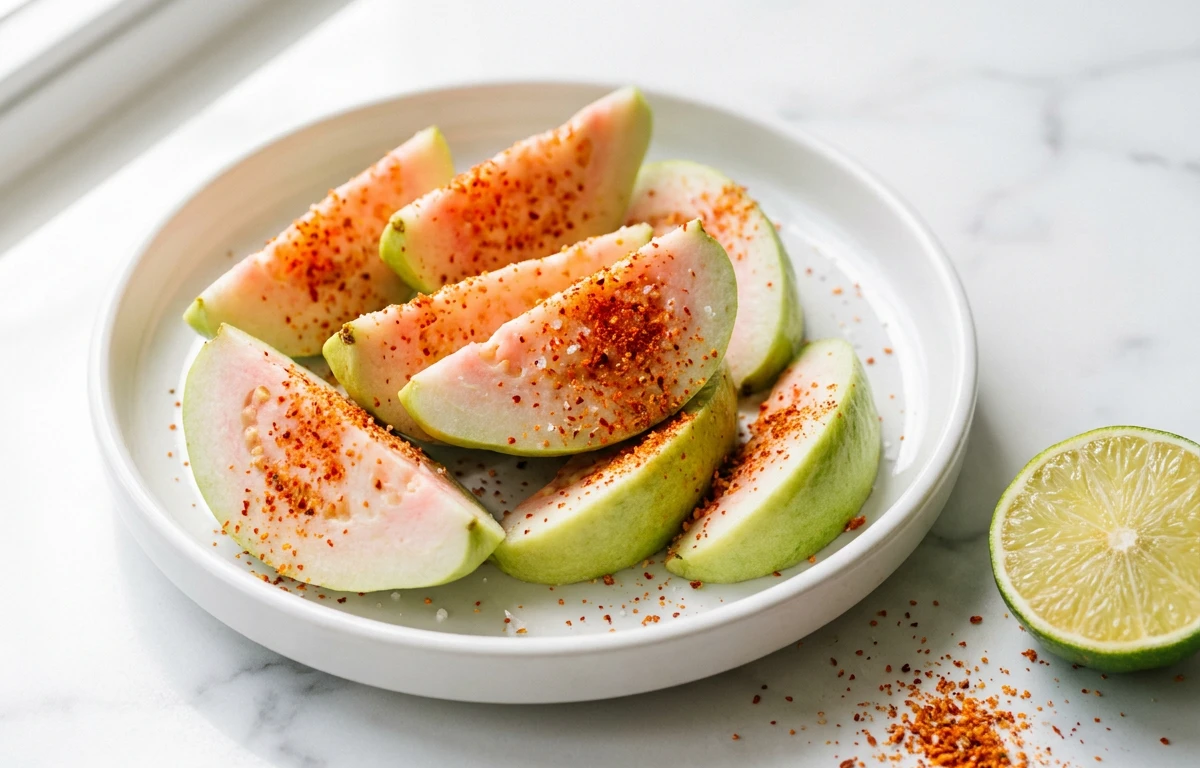 Guava Wedges with Chili-Lime
