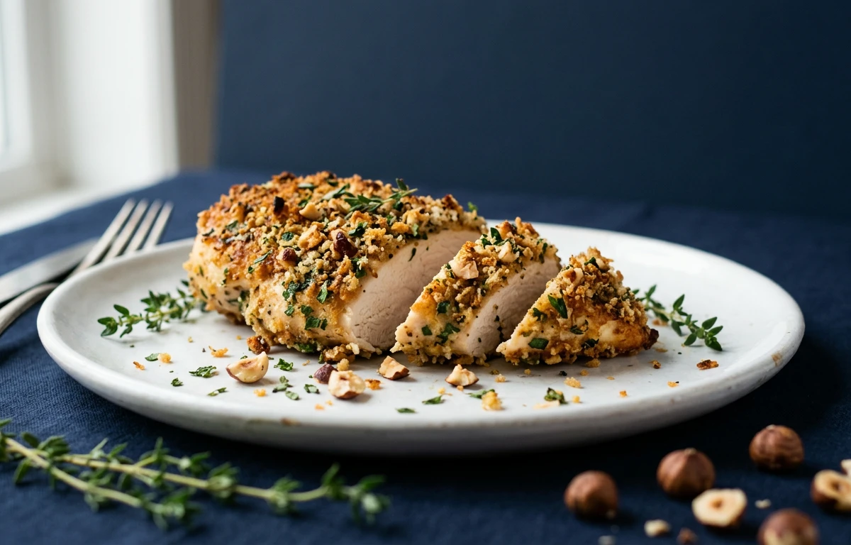 Hazelnut & Herb Crusted Chicken