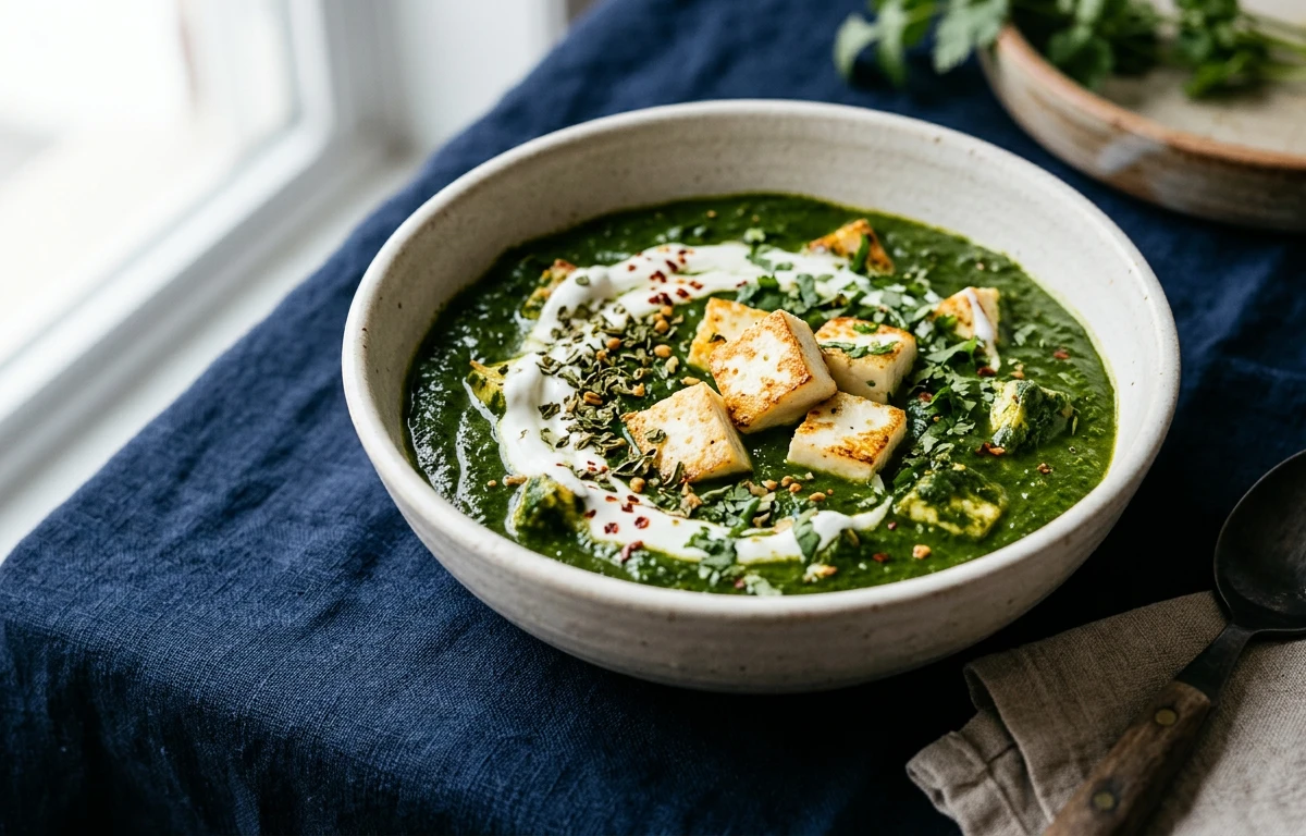 Healthier Palak Paneer