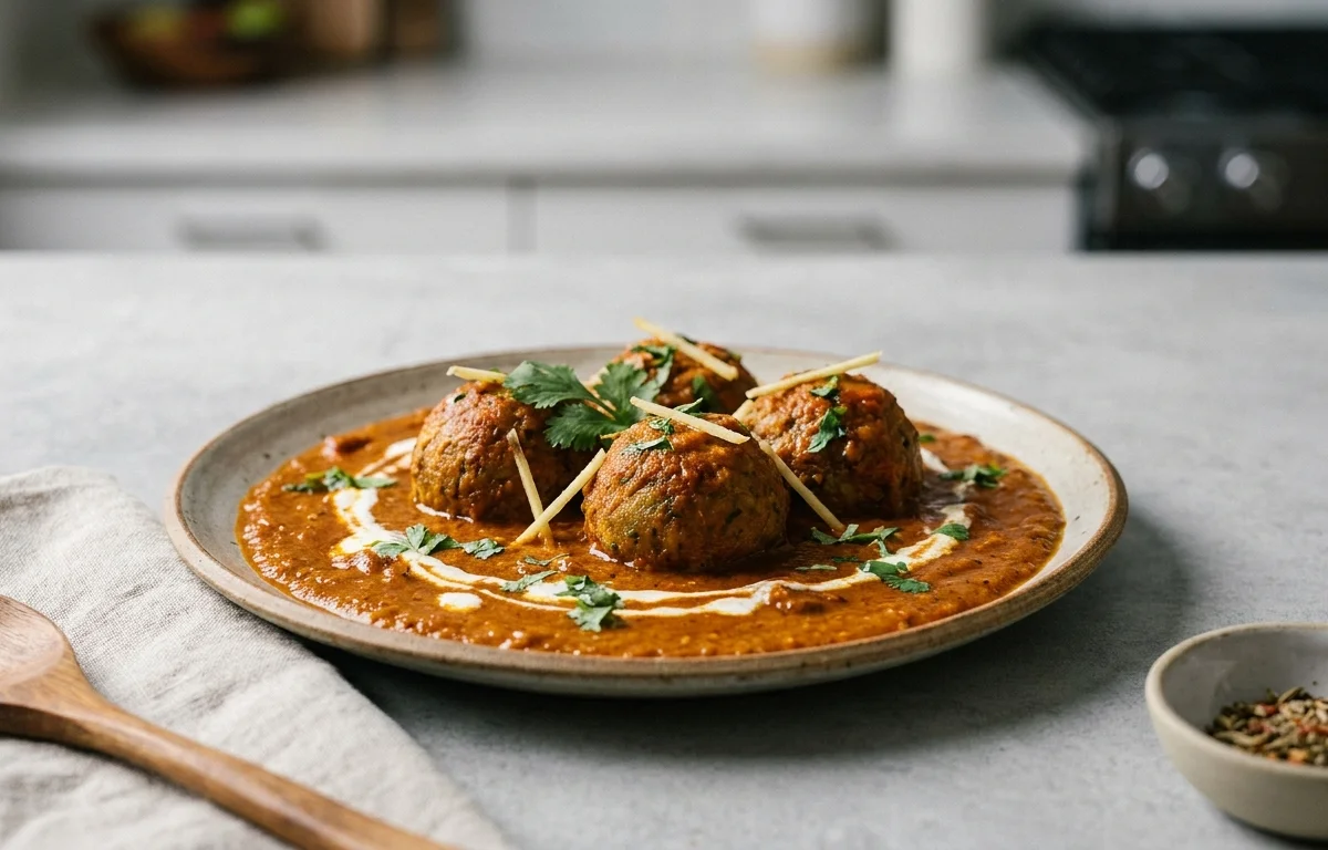 Lauki Kofta Curry (Non-Fried)