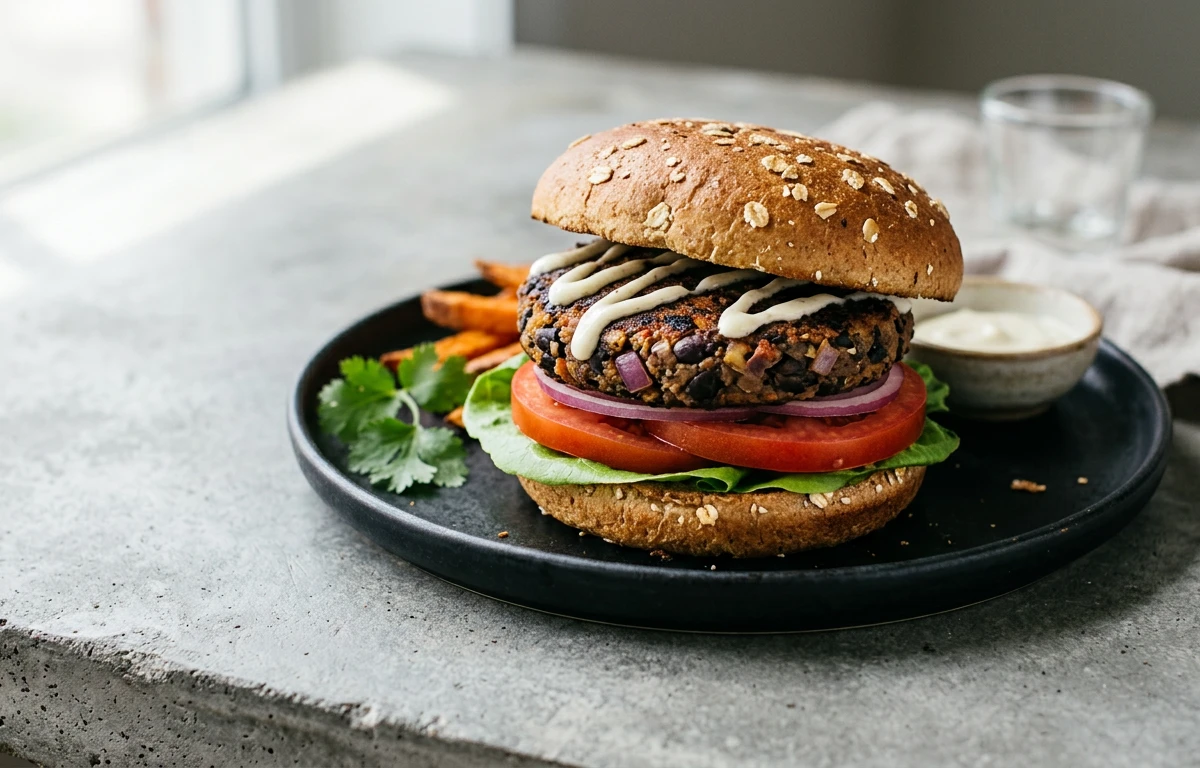 Hearty Black Bean Burgers