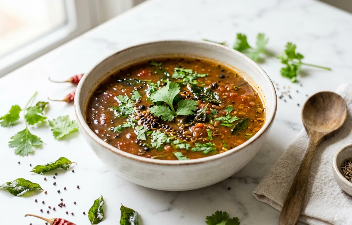 Hearty Horse Gram Soup (Kollu Rasam)