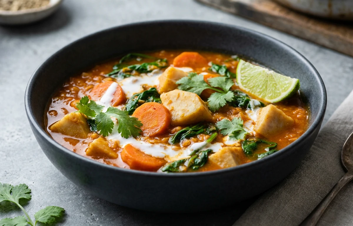 Hearty Taro and Red Lentil Stew