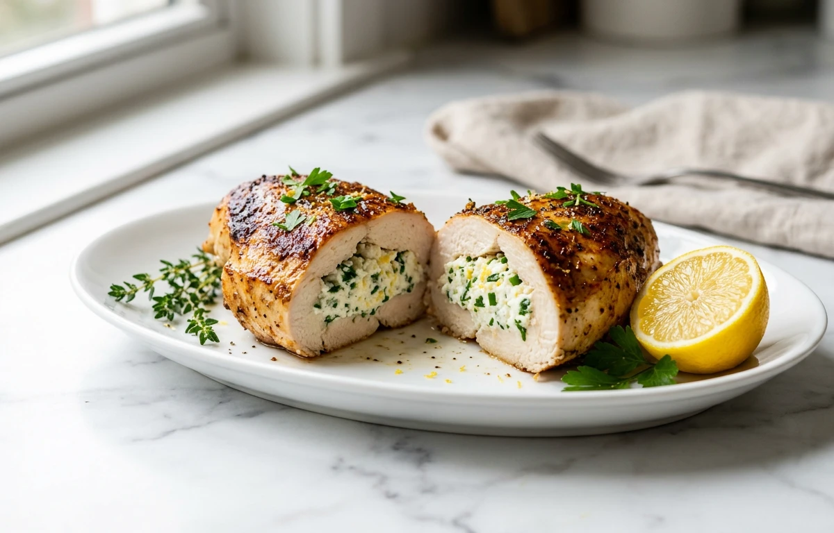 Herb & Ricotta Stuffed Chicken