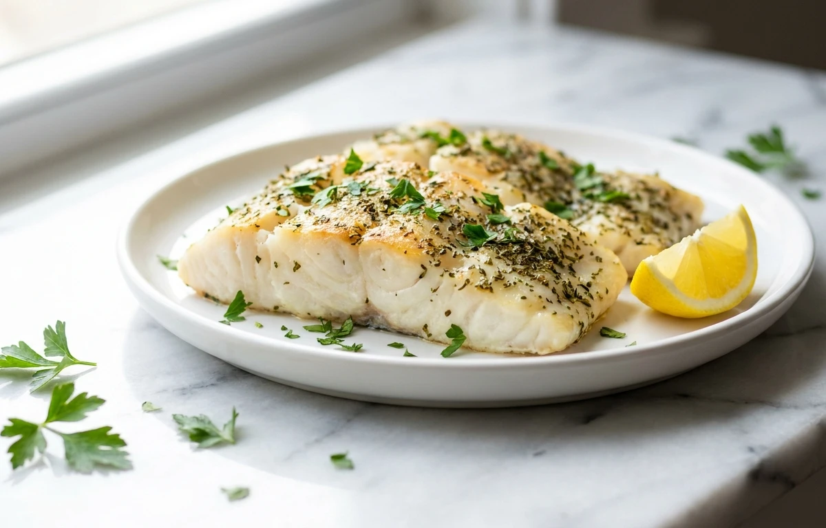 Herb-Baked Cod Fillets