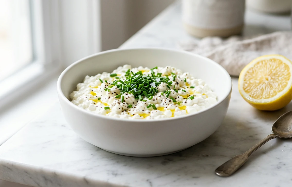 Herbed Cottage Cheese Bowl