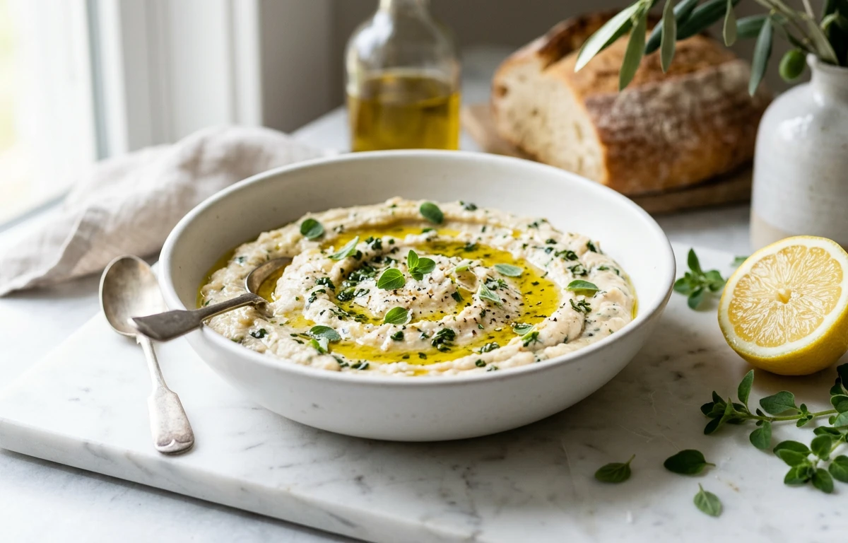 Herbed White Bean & Marjoram Dip