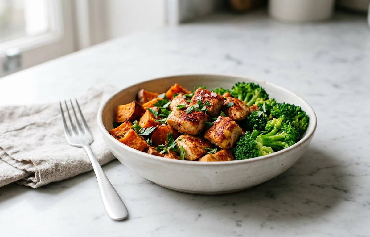 High-Carb: Chicken & Sweet Potato Bowl