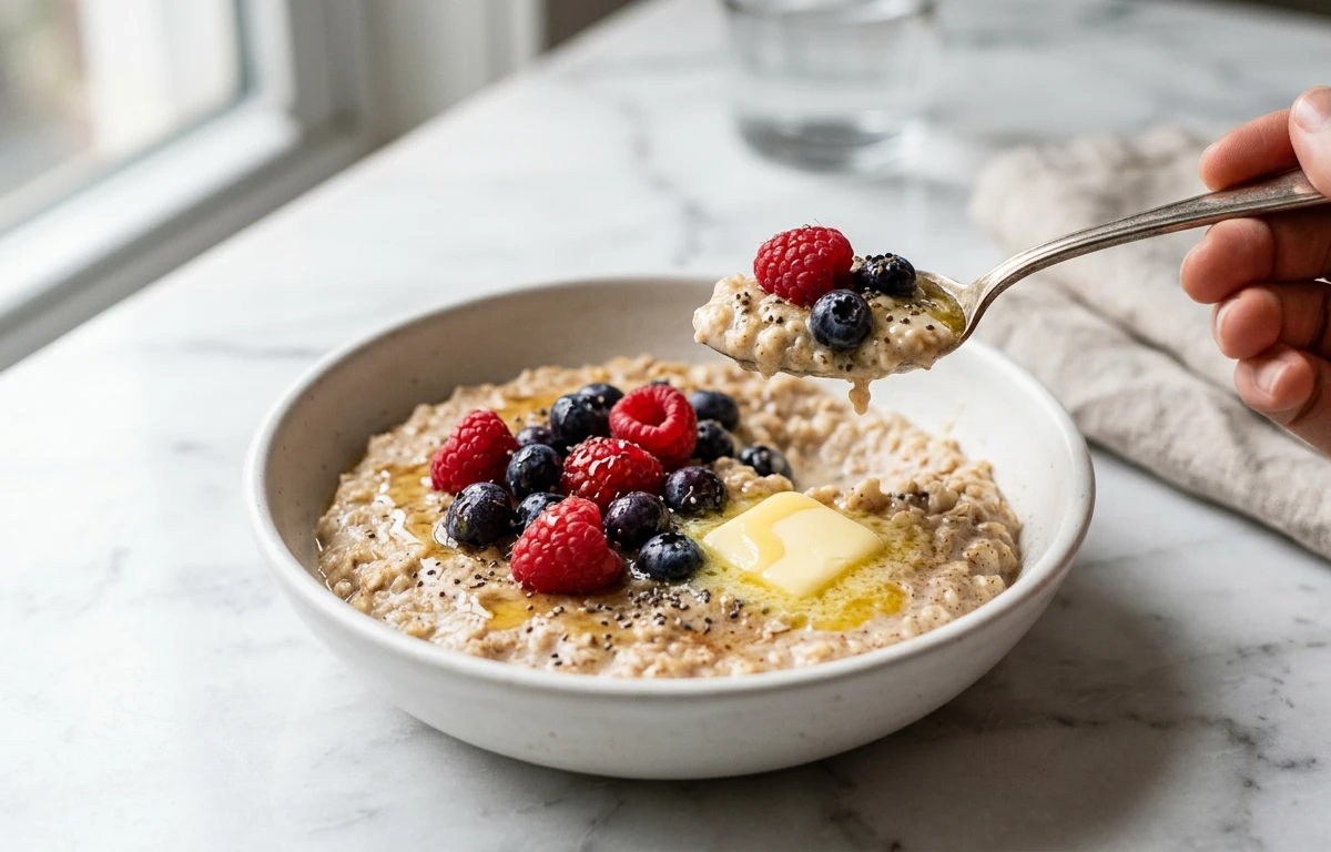 High-Carb: Protein Oatmeal with Berries