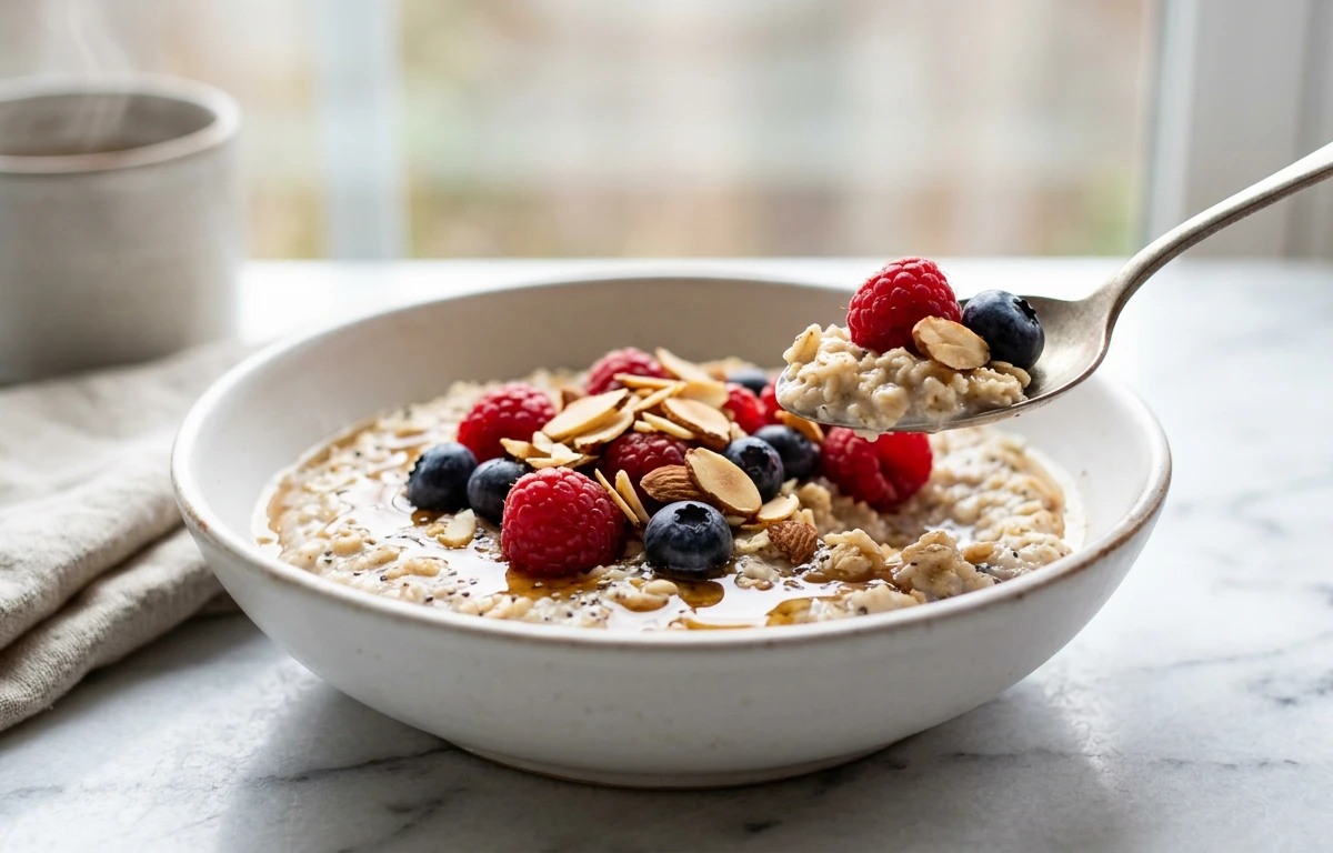 High-Fiber Almond & Berry Oatmeal
