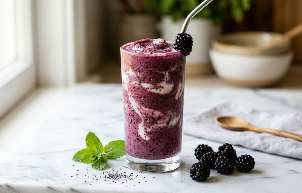 High-Fiber Blackberry Smoothie