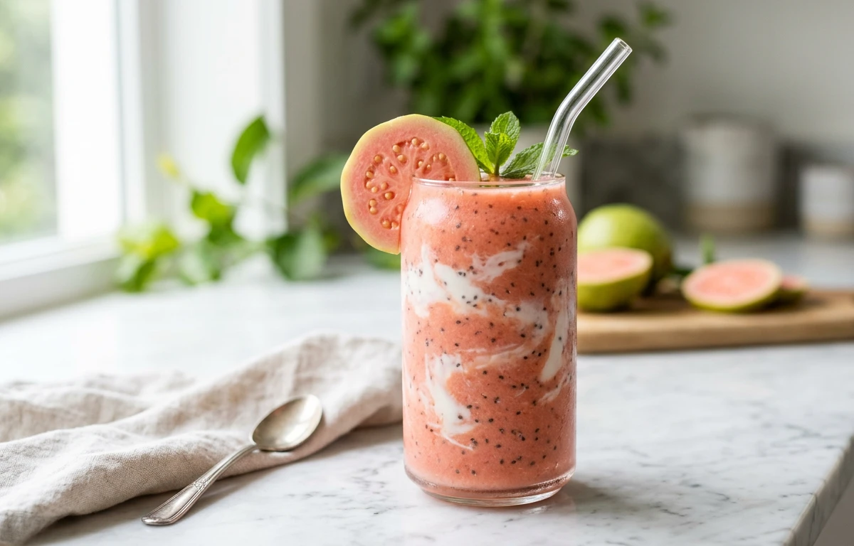 High-Fiber Guava Smoothie