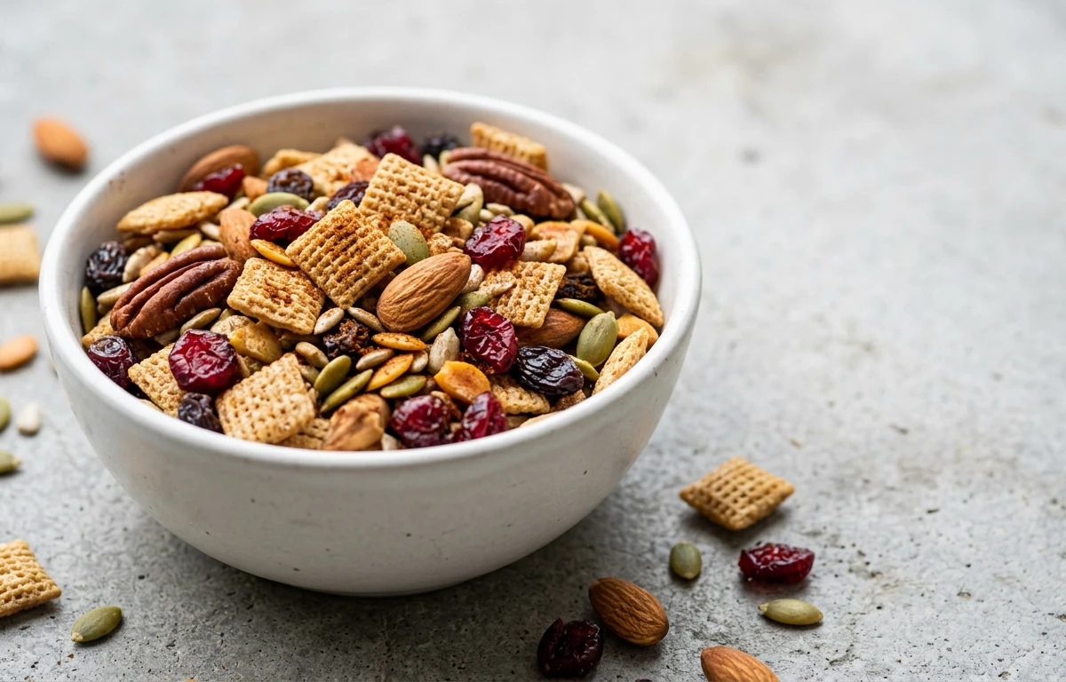 High-Fiber Wheat Chex Trail Mix