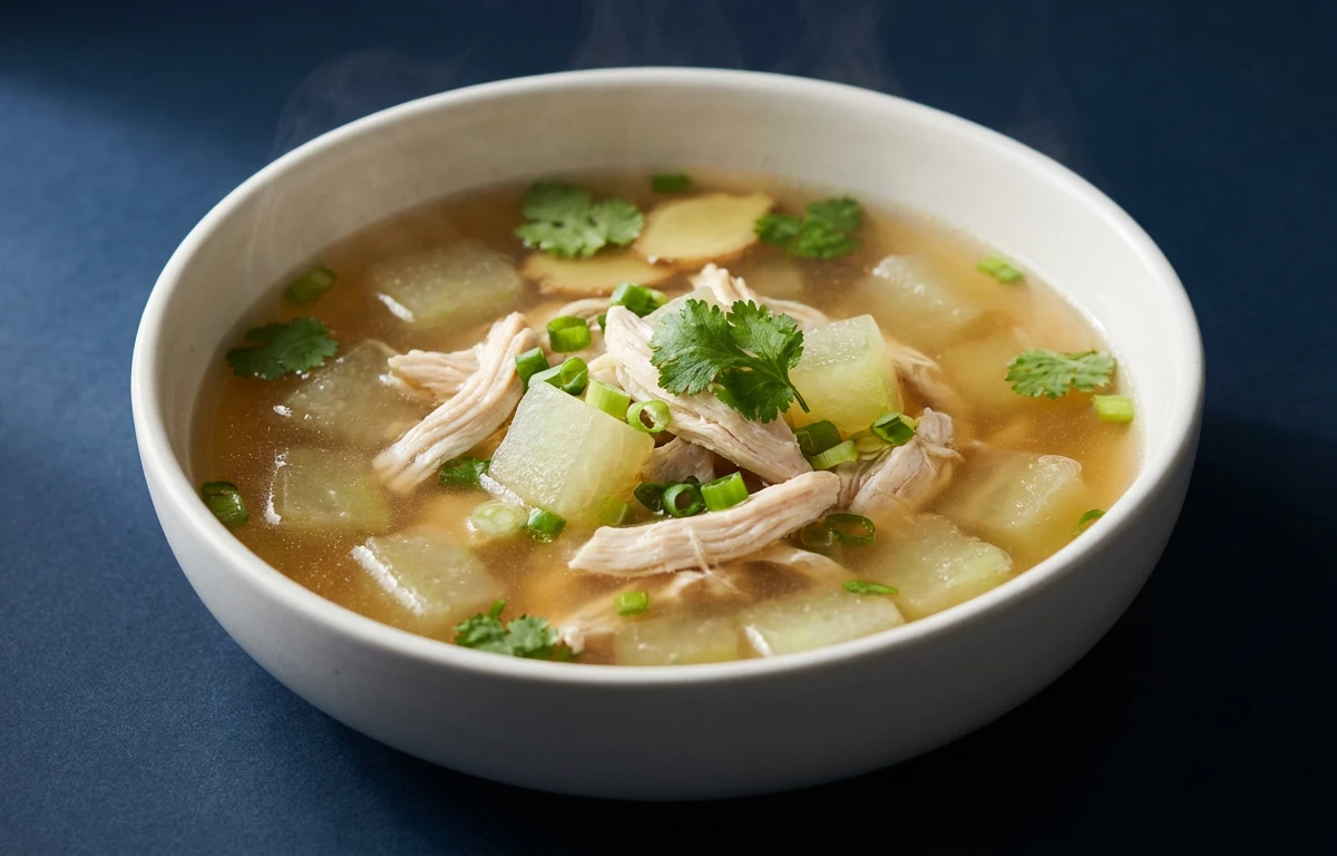 High-Protein Ash Gourd & Chicken Soup