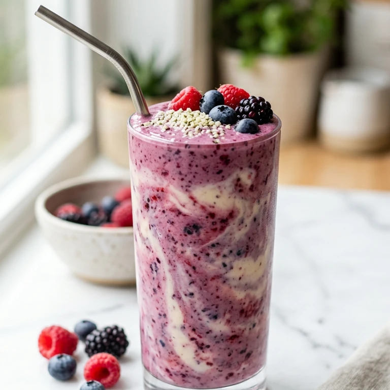 High-Protein Berry Buttermilk Smoothie
