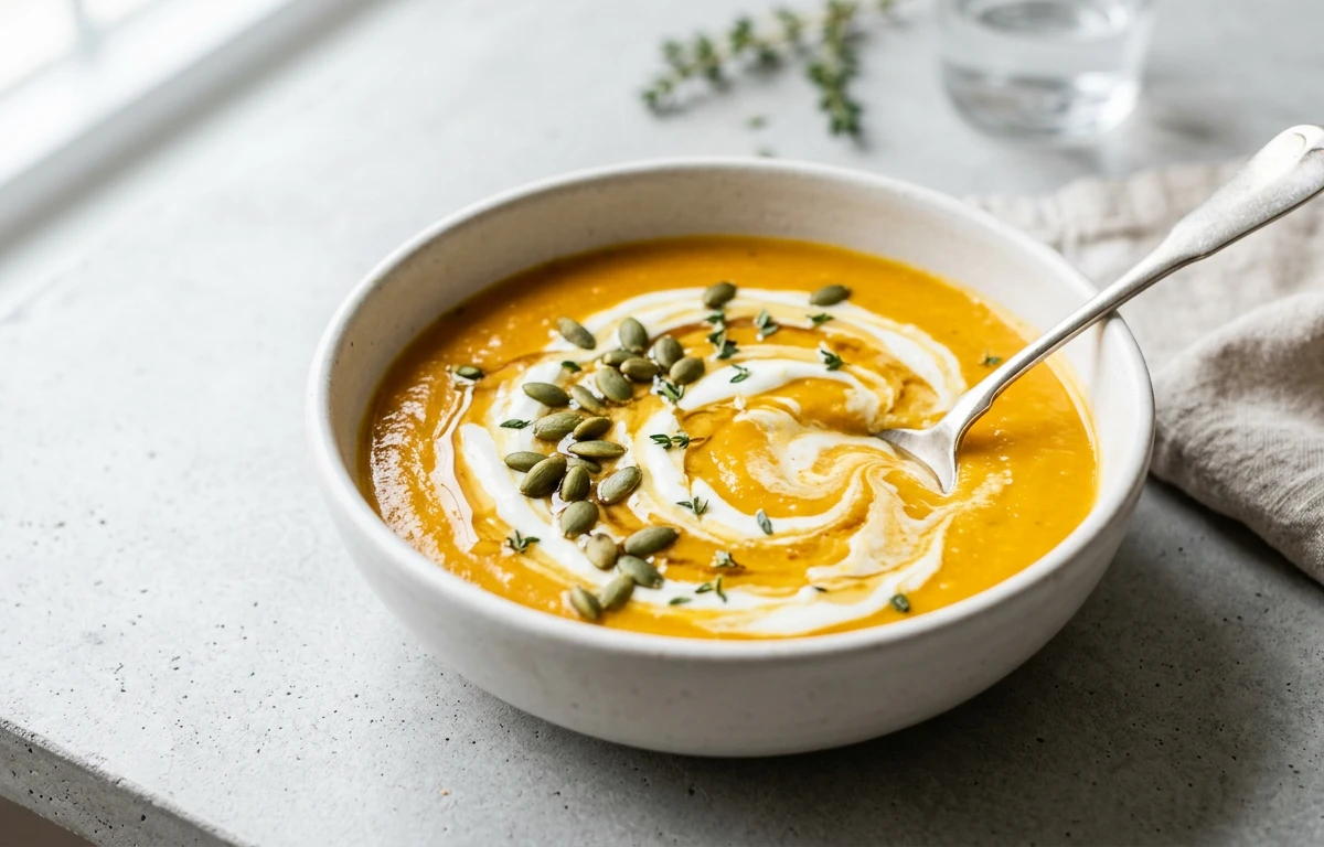 High-Protein Creamy Pumpkin Soup