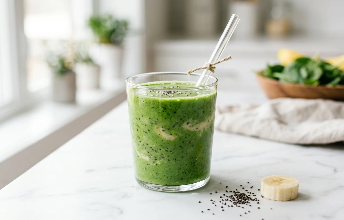 High-Protein Soymilk Green Smoothie