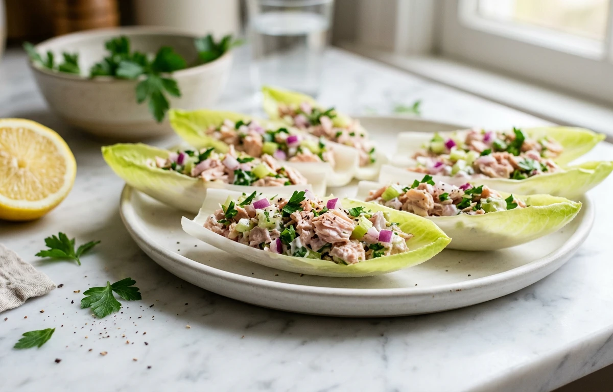 High-Protein Tuna Salad Boats
