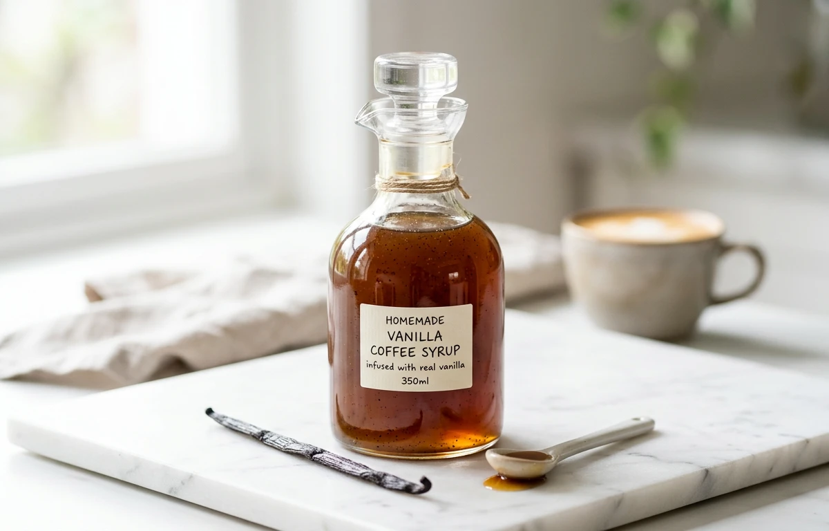 Homemade Vanilla Coffee Syrup