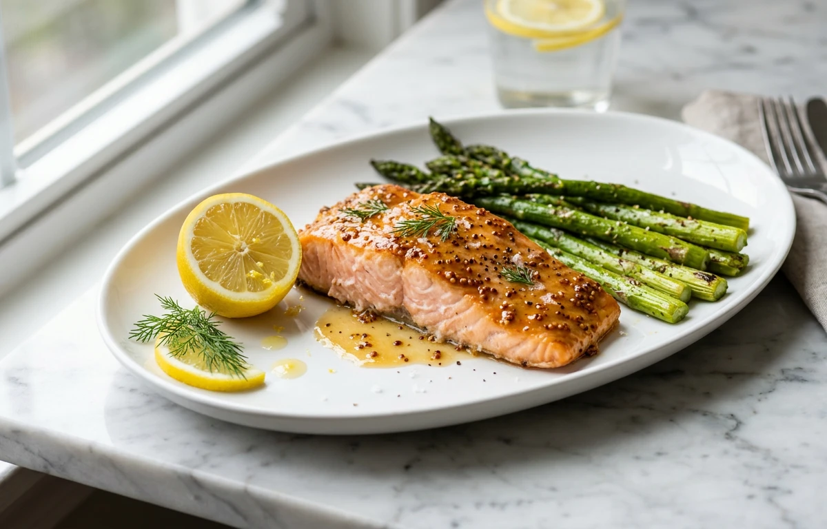 Honey-Mustard Glazed Salmon