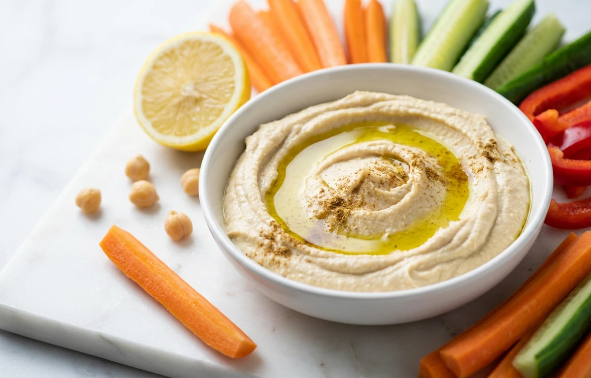 Hummus with Vegetable Sticks