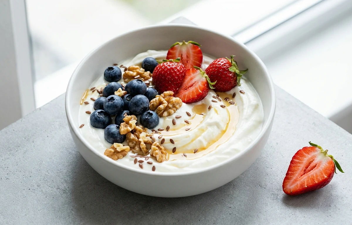 Hung Curd with Berries