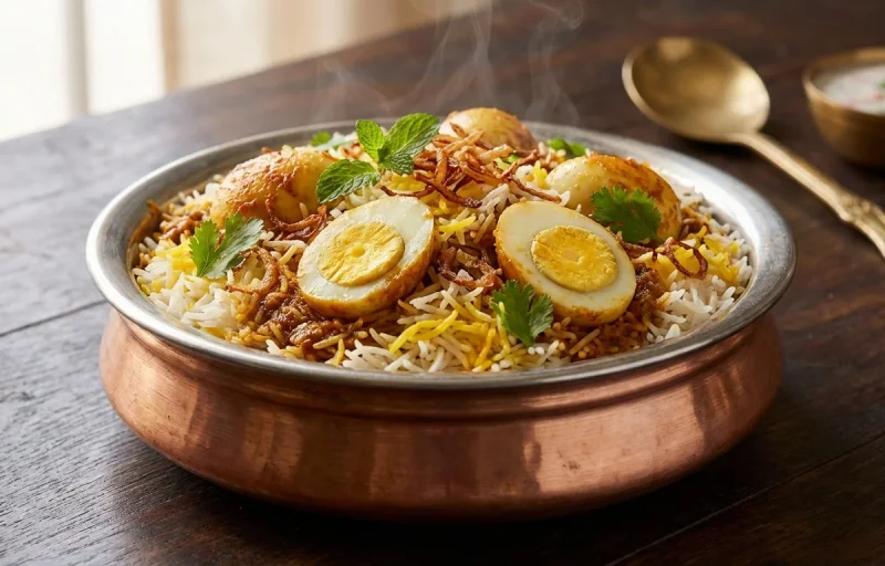 Hyderabadi Egg Biryani