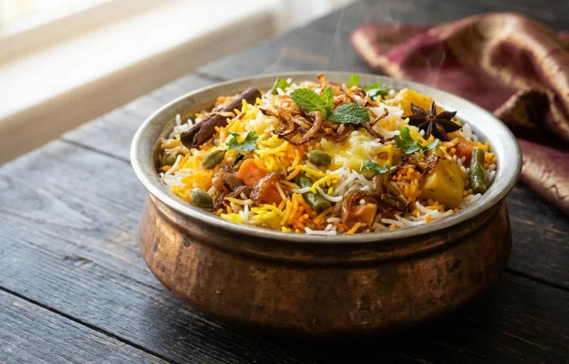 Hyderabadi Vegetable Biryani
