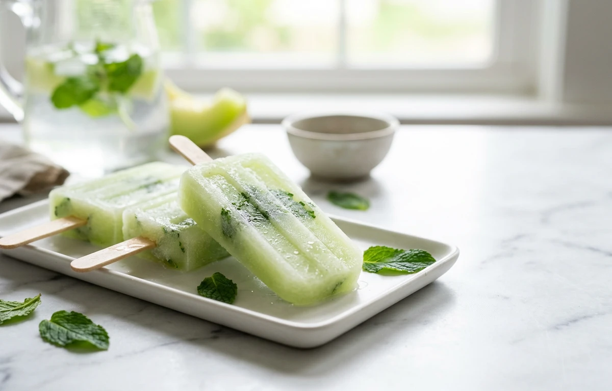 Hydrating Honeydew Popsicles
