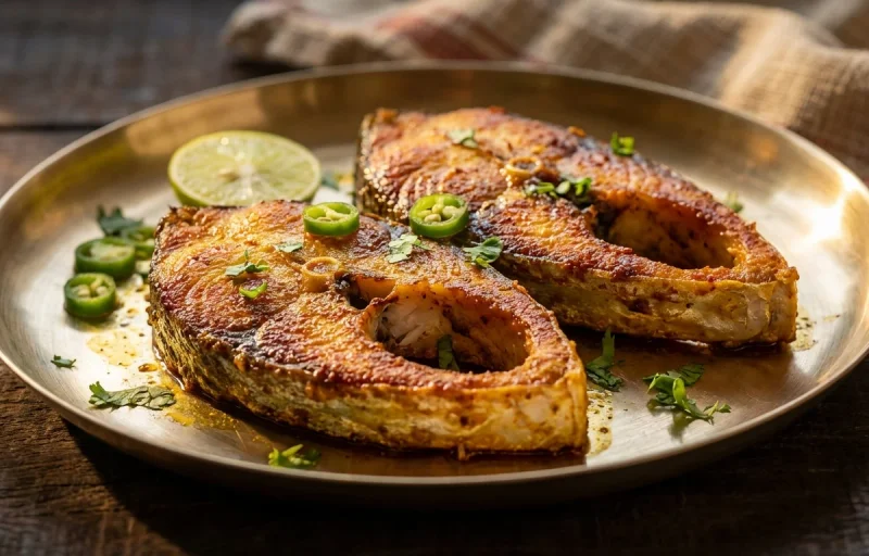 Ilish Maas Bhaji