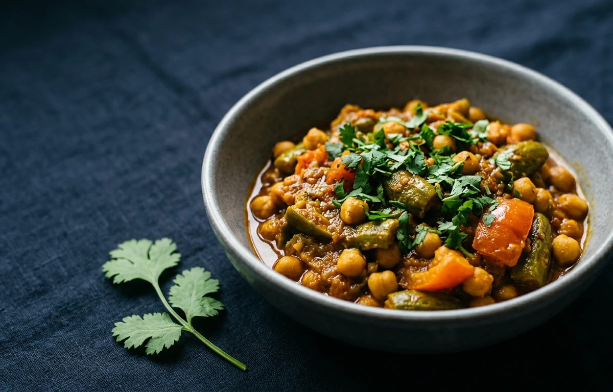 Ivy Gourd & Chickpea Masala