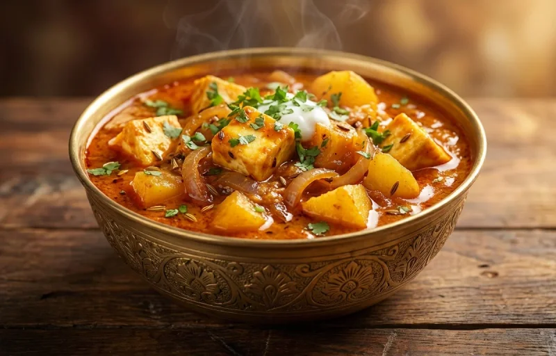 Jaipuri Aloo Pyaaz Paneer