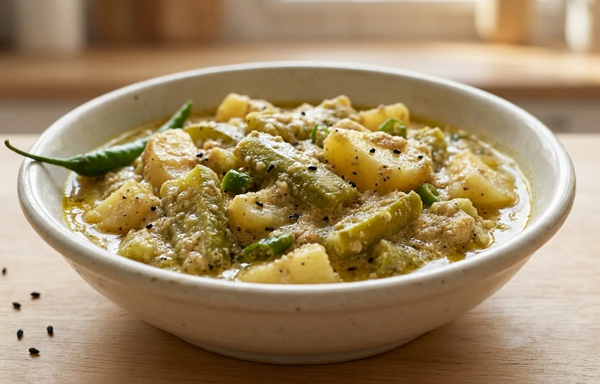 Jhinge Aloo Posto