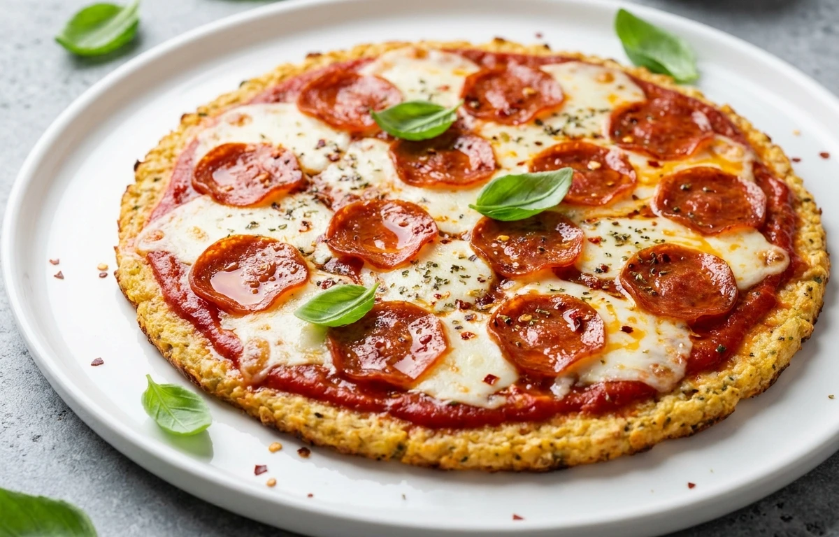 Keto Cauliflower Pizza
