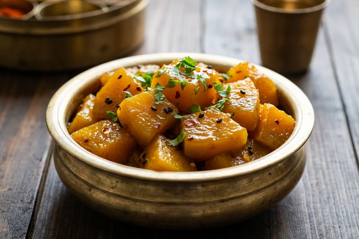 Khatta Meetha Kaddu Sabzi