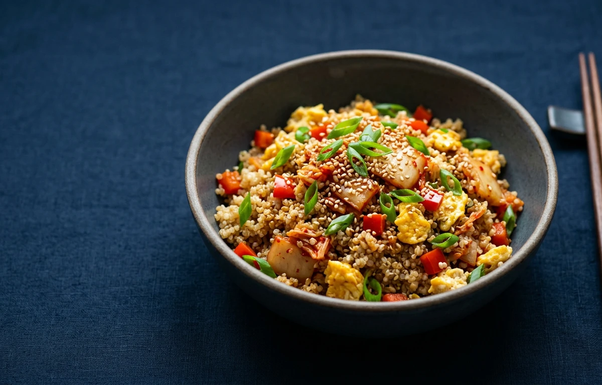Kimchi & Egg Fried Quinoa