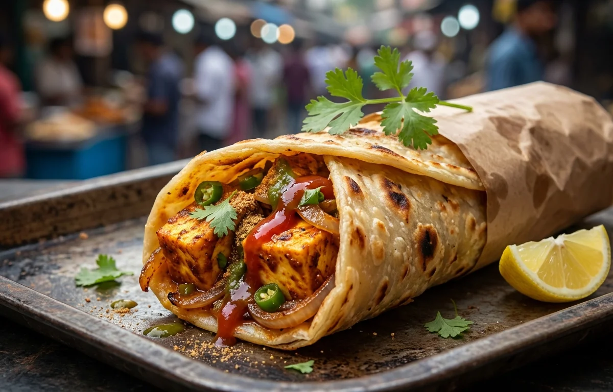Kolkata Paneer Roll