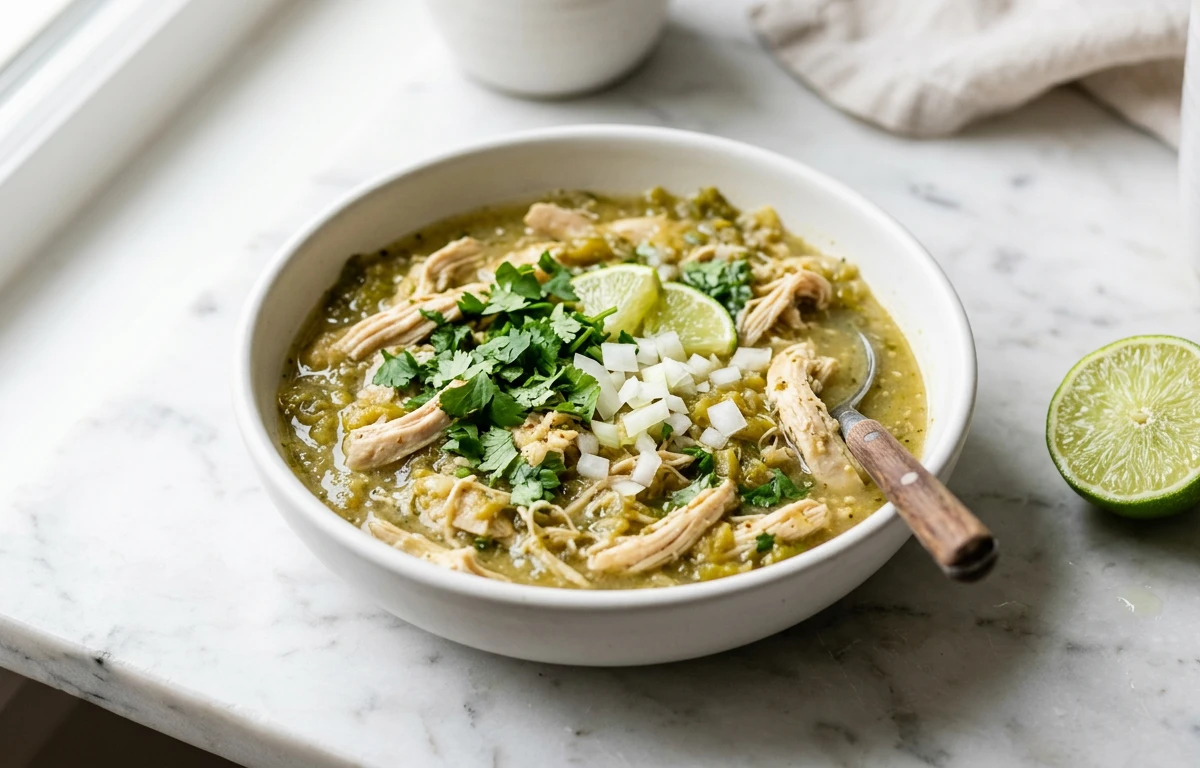 Lean Shredded Chicken Green Chili