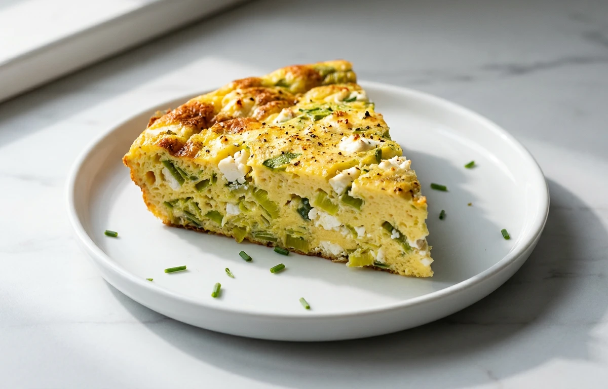 Leek and Feta Frittata