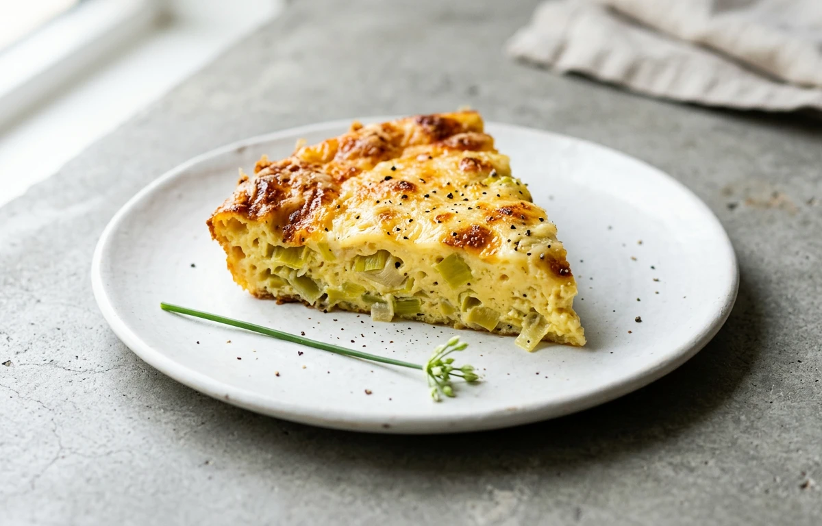 Leek and Gruyère Frittata